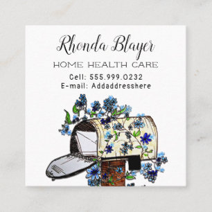 Cartão De Visita Quadrado Placas de publicidade para empresas baseadas em re