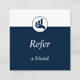 Cartão De Visita Quadrado Planejador Financeiro Consulte Uma Praça Amiga