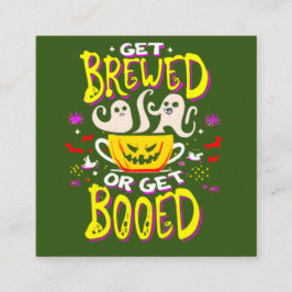 Cartão De Visita Quadrado Presente de festa para o viciado em café do Dia de