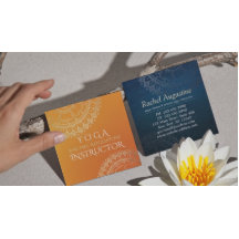 Professor de Meditação de Yoga Mandala Laranja Mod