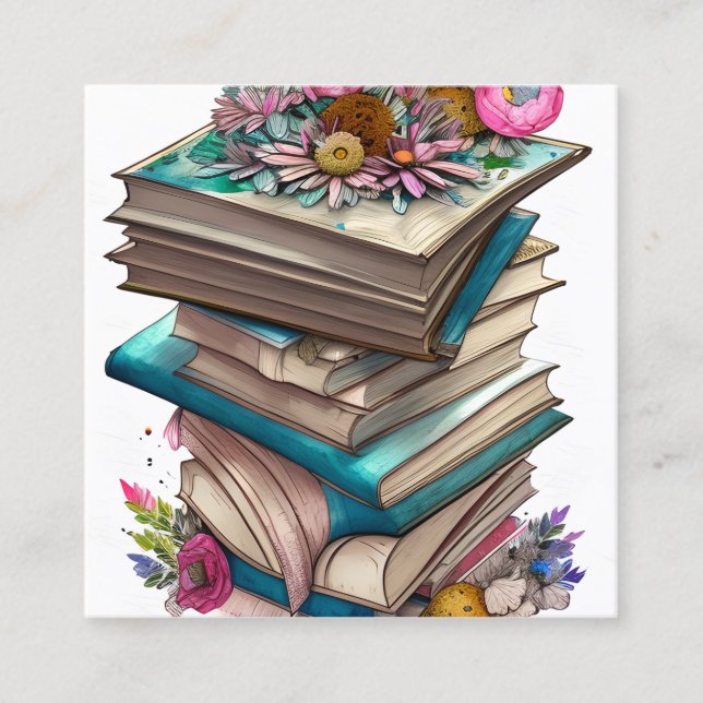 Cartão De Visita Quadrado Professores desempenham papel crucial na modelagem (Frente)