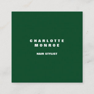 Cartão De Visita Quadrado Profissional minimalista moderno de linho de