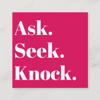 Cartão De Visita Quadrado Promocional de código QR da Church Business Red