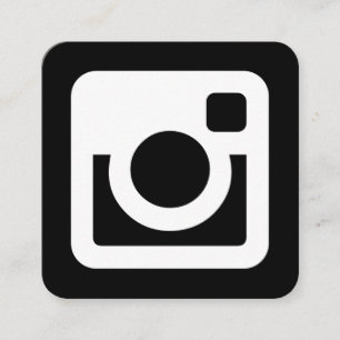 Cartão De Visita Quadrado Promocional de Instagram
