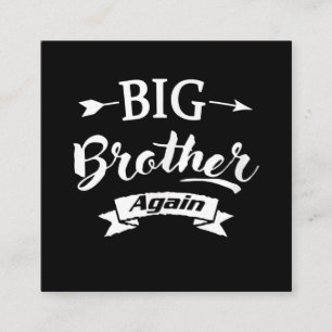 Cartão De Visita Quadrado Promovido ao Big Brother novamente EST.2021