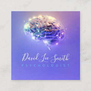 Cartão De Visita Quadrado Psicólogo / Neurologista
