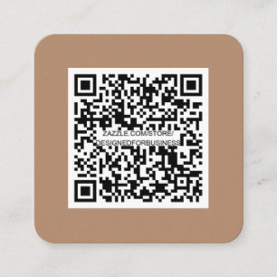 Cartão De Visita Quadrado QR code-Social Media-Modern-Simple-Professional Sq