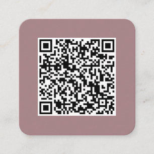 Cartão De Visita Quadrado QR code-Social Media-Modern-Simple-Professional Sq