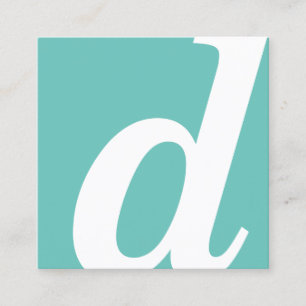 Cartão De Visita Quadrado quadrado do monograma