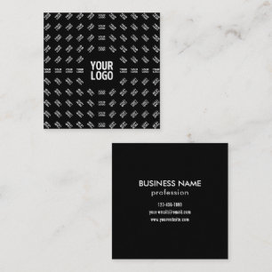 Cartão De Visita Quadrado Qualquer imagem, design ou logotipo carregado Pa