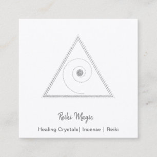 Cartão De Visita Quadrado Reiki Magic