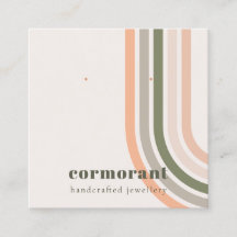 Retro Rainbow Desert Chic Stud Earring Display