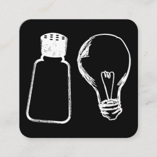 Cartão De Visita Quadrado Sal e Luz Seja Ye Sal Bíblia Versa Matthew 513-1