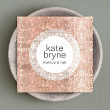 Salão de Beleza da Sequência Dourada Moderna Rosa