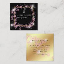 Salão de Beleza de Bolha de Sabão Rosa e Dourado E