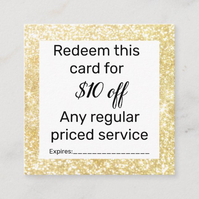 Cartão De Visita Quadrado Salão e promocional spa (Frente)