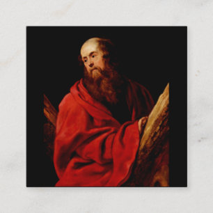 Cartão De Visita Quadrado Santo André por Peter Paul Rubens