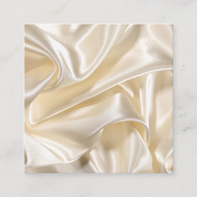 Cartão De Visita Quadrado Seda Esbranquiçada (Frente)