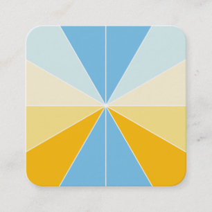 Cartão De Visita Quadrado Segmentos de cor 04