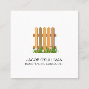 Cartão De Visita Quadrado Segurança de vedação