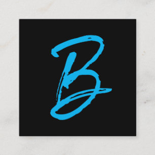 Cartão De Visita Quadrado Série Signature   Monograma