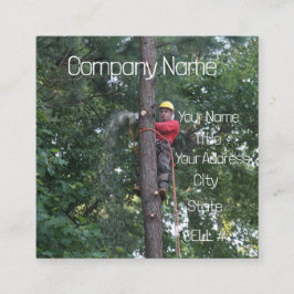 Cartão De Visita Quadrado Serviço de árvore