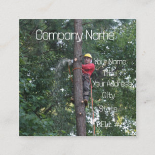Cartão De Visita Quadrado Serviço de árvore