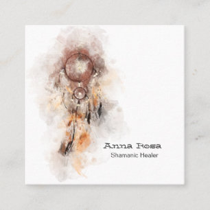 Cartão De Visita Quadrado *~* Shaman Shaman, um Sonho Shamanic Sagrado Triba