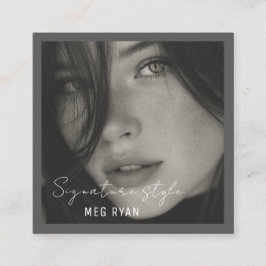 Cartão De Visita Quadrado Simple Modern minimalist Professional Photo