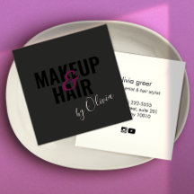 Simples Black Makeup Artist e Hair Stylist Squ