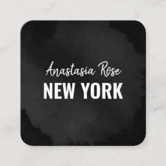 Cartão De Visita Quadrado Simples e Minimalista Simples do Luxo Moderno Chic