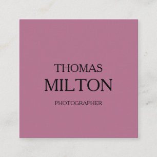 Cartão De Visita Quadrado Simples Elegante Mínimo de Código QR Moderno Quadr