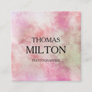 Cartão De Visita Quadrado Simples Elegante Mínimo de Código QR Moderno Quadr