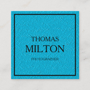 Cartão De Visita Quadrado Simples Elegante Mínimo de Código QR Moderno Quadr