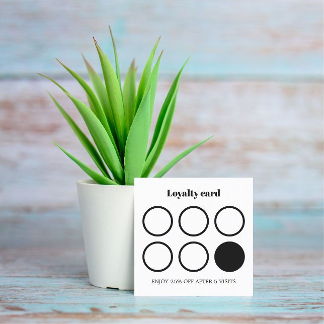 Cartão De Visita Quadrado Simples Elegante White Hair Stylist (Criador carregado)