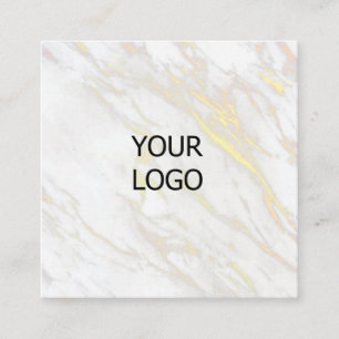 CARTÃO DE VISITA QUADRADO SIMPLES MÍNIMO ADICIONE SEU LOGO TEXTO PERSONALIZA