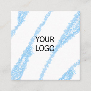 CARTÃO DE VISITA QUADRADO SIMPLES MÍNIMO ADICIONE SEU LOGO TEXTO PERSONALIZA