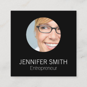 Cartão De Visita Quadrado Sleek corporativo