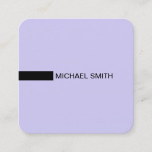 Cartão De Visita Quadrado Soap e Preto Moderno Minimalista
