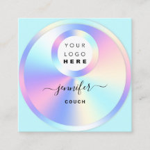 Soquete Hológrafo do logotipo QR Code Foto Aqua