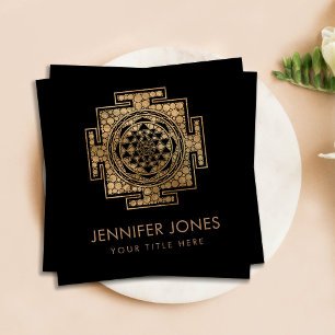 Cartão De Visita Quadrado Sri Lanka/Dot Art do Sri Lanka