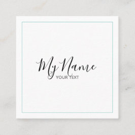 Cartão De Visita Quadrado Tarjeta de visita cuadrado