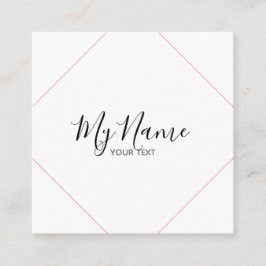 Cartão De Visita Quadrado Tarjeta de visita cuadrado