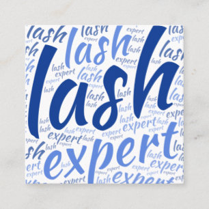 Cartão De Visita Quadrado Técnico Eyelash