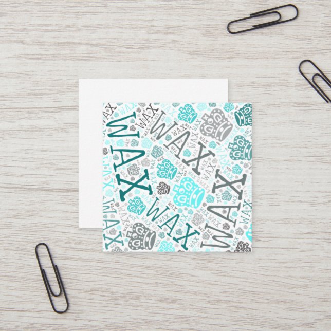 Cartão De Visita Quadrado Tecnologia de cera  (Frente/Verso In Situ)