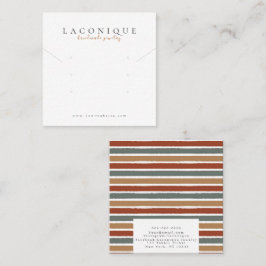 Cartão De Visita Quadrado Tela de Joias | Jogo | Moderno