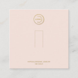 Cartão De Visita Quadrado Tela do suporte do toque Adicionar seu logotipo Ba