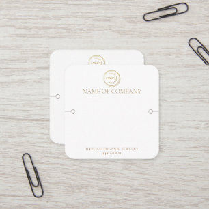 Cartão De Visita Quadrado Tela moderna de marca com código QR e logotipo