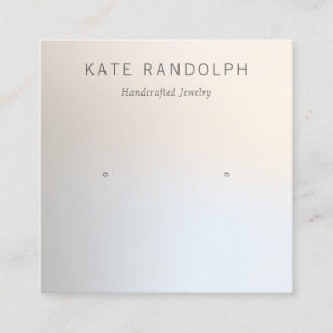 Cartão De Visita Quadrado Tela Simples Moderna de Enrelaçamento de Joias