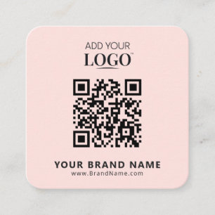 Cartão De Visita Quadrado Tendência de logotipo profissional minimalista mod